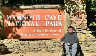 Ruby and her dad skiing